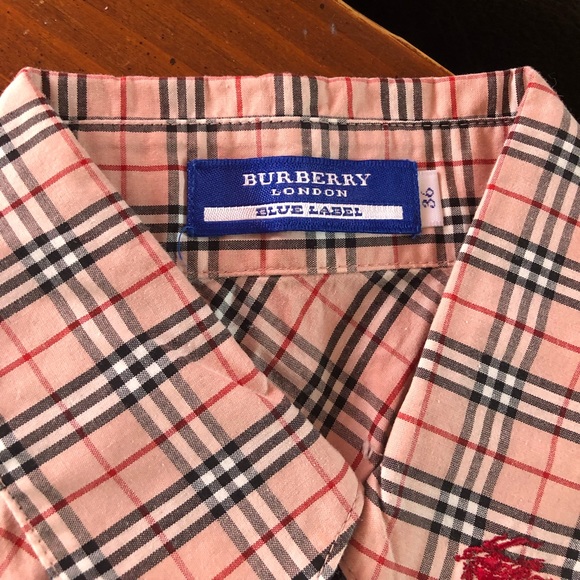 Authentic Burberry London blue label stripe blouse. Good as new, XS size 36 - Picture 3 of 4
